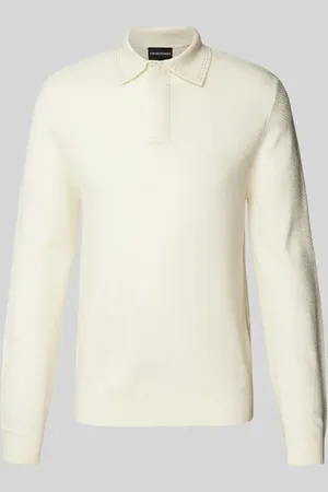 Emporio Armani Slim Fit Poloshirt mit Strukturmuster in , Größe XL