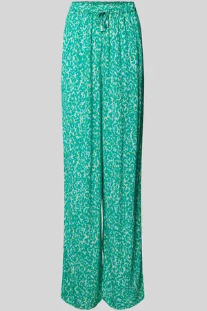 Comma, Flared Stoffhose mit Allover-Muster in , Größe 36