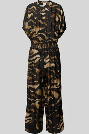 Kaffe Jumpsuit aus Viskose mit Knopfleiste Modell 
