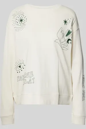 Jake*s Longsleeve mit Allover-Muster in , Größe M