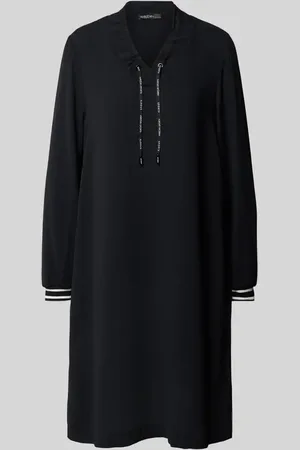 Marc Cain Knielanges Kleid mit V-Ausschnitt in , Größe 34