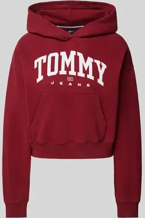 Tommy Hilfiger Cropped Hoodie mit Label-Print Modell 