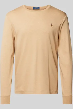 Ralph Lauren Custom Slim Fit Longsleeve mit Rundhalsausschnitt in , Größe XXL