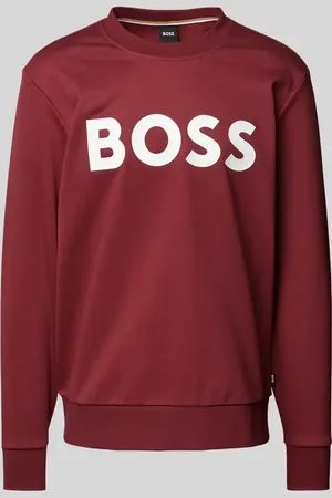 HUGO BOSS Sweatshirt mit Label-Print Modell 