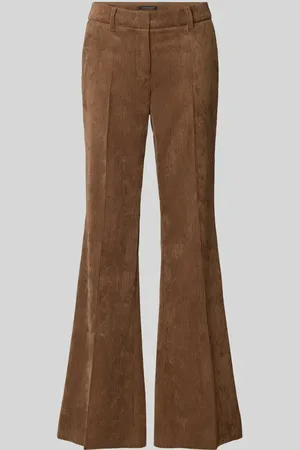 Luisa Cerano Bootcut Cordhose mit Bügelfalten in , Größe 42