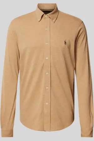 Ralph Lauren Slim Fit Freizeithemd mit aus reiner Baumwolle in Piqué in , Größe XL