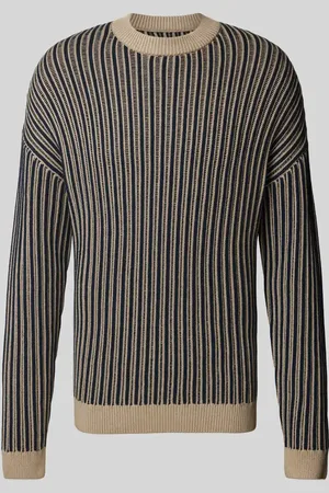 Jake*s Strickpullover mit Rundhalsausschnitt in , Größe L