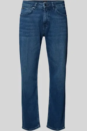 HUGO BOSS Regular Fit Jeans mit Label-Patch Modell 