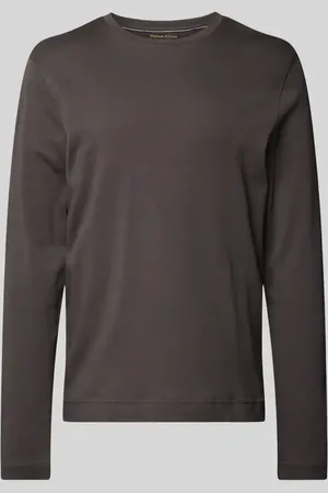 Christian Berg Longsleeve mit geripptem Rundhalsausschnitt in , Größe S