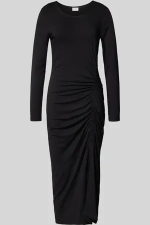 Kaffe Midikleid mit Raffungen Modell 