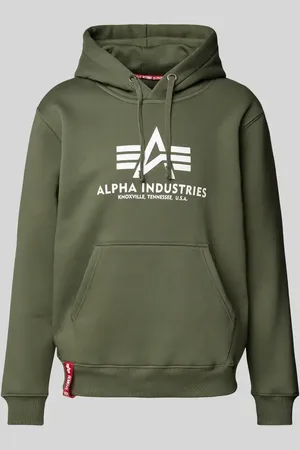 Alpha Industries Hoodie mit Label-Print in , Größe S