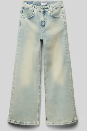Blue Effect Wide Leg Jeans mit Label-Patch in , Größe 152