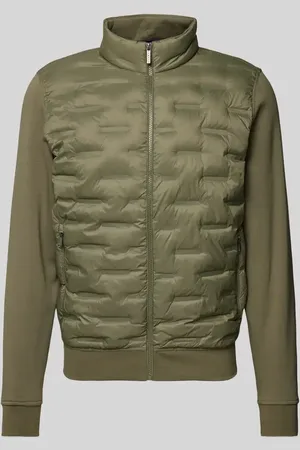 Bugatti Sweatjacke mit Stehkragen in , Größe S