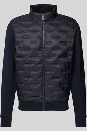Bugatti Sweatjacke mit Stehkragen in , Größe L