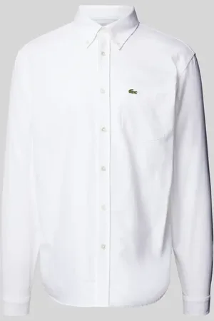 Lacoste Regular Fit Freizeithemd mit Logo-Patch in , Größe 42