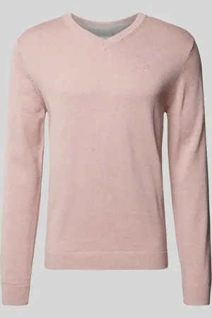 TOM TAILOR Regular Fit Strickpullover mit V-Ausschnitt in , Größe L