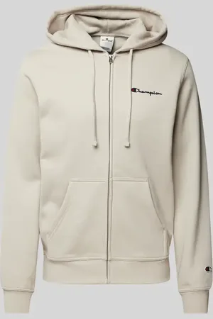 Champion Sweatjacke mit Label-Stitching in , Größe XL