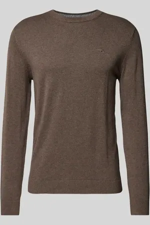 TOM TAILOR Strickpullover mit Label-Stitching Modell 