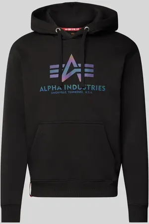 Alpha Industries Hoodie mit Label-Print in , Größe M