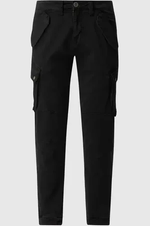 Alpha Industries Cargohose mit Label-Details Modell 