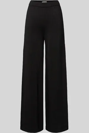 Lollys Laundry Wide Leg Stoffhose mit elastischem Bund Modell 