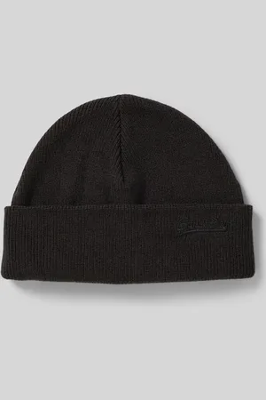 Superdry Beanie mit breitem Umschlag und Logo-Stitching in , Größe 1