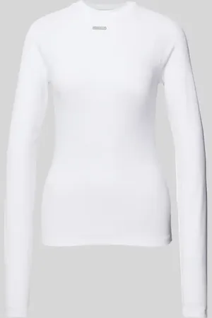 Karo Kauer Longsleeve mit Label-Applikation in , Größe XS