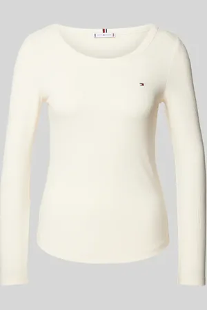 Tommy Hilfiger Slim Fit Longsleeve in Ripp-Optik in , Größe S