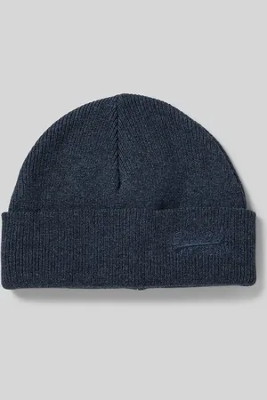 Superdry Beanie mit breitem Umschlag und Logo-Stitching in , Größe 1