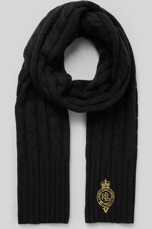 Ralph Lauren Schal mit Woll-Anteil und Zopfmuster in , Größe 1