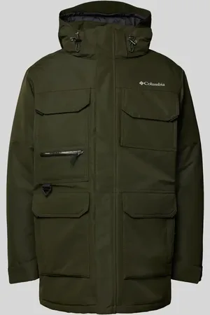 Columbia Parka mit Label-Print Modell 