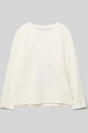 TOM TAILOR Oversized Langarmshirt aus reiner Baumwolle mit Print in , Größe 176