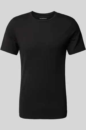 Bread & Boxers T-Shirt mit geripptem Rundhalsausschnitt in , Größe M