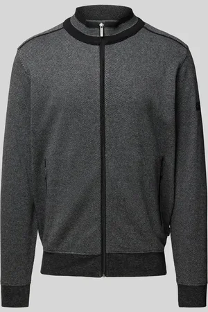 Bugatti Sweatjacke mit Stehkragen in , Größe S