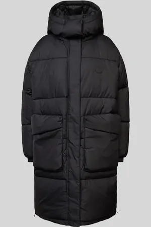 Hugo Blue Steppmantel mit Label-Patch Modell 