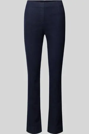 STEHMANN Flared Stoffhose mit elastischem Bund Modell 