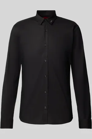 HUGO BOSS Freizeithemd mit Label-Detail Modell 