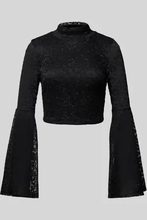 Guess Slim Fit Blusenshirt mit Glockenärmeln Modell 