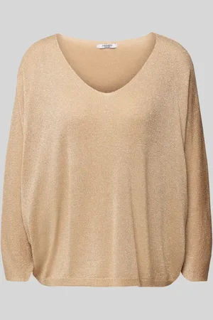 Zabaione Strickpullover mit V-Ausschnitt in , Größe S/M