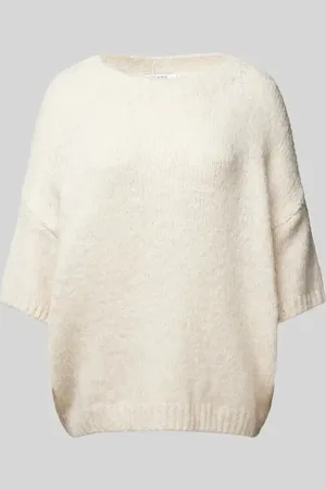 Zabaione Strickpullover mit gerippten Abschlüssen in , Größe M/L