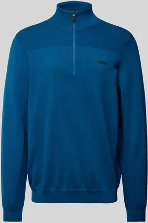 HUGO BOSS Troyer mit Label-Detail Modell 