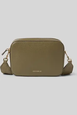 Coccinelle Lederumhängetasche mit Label-Schriftzug Modell 