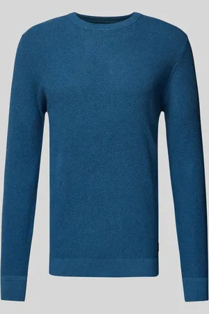 TOM TAILOR Regular Fit Strickpullover mit geripptem Rundhalsausschnitt in , Größe XXXL