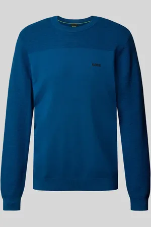 HUGO BOSS Strickpullover mit Label-Print Modell 