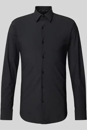 HUGO BOSS Slim Fit Businesshemd aus Feintwill mit Stretch-Anteil Modell 