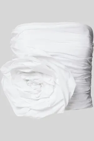 MANGO Off-Shoulder-Blusentop mit floraler Applikation Modell 