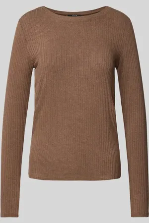 Opus Longsleeve mit geripptem Rundhalsausschnitt Modell 