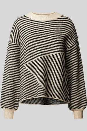 Kaffe Strickpullover mit überschnittenen Schultern Modell 