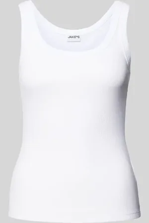 Jake*s Tanktop in Ripp-Optik in , Größe L