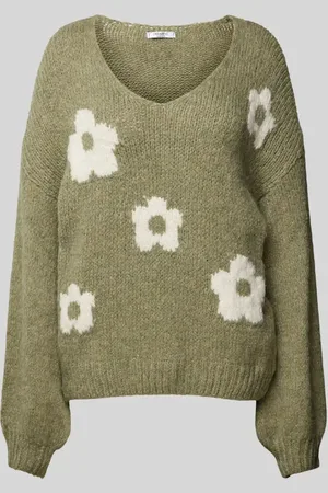 Zabaione Strickpullover mit gerippten Abschlüssen in , Größe S/M